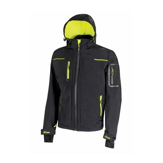 Giacca Softshell Space Black Carbon Upower